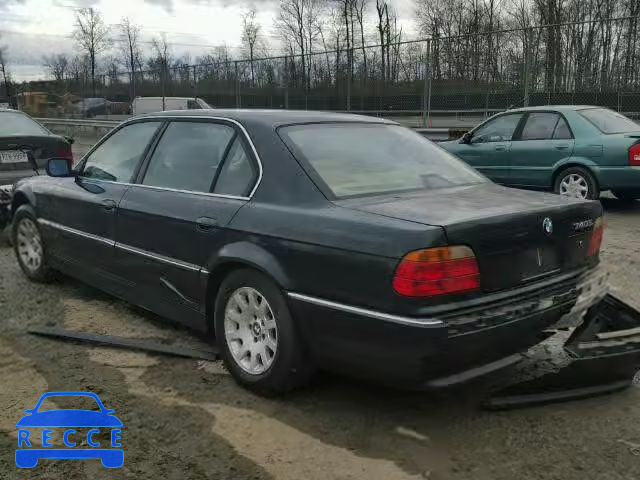 2000 BMW 740IL WBAGH8344YDP15756 image 2