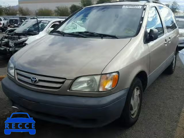 2002 TOYOTA SIENNA LE/ 4T3ZF13C72U437459 Bild 1