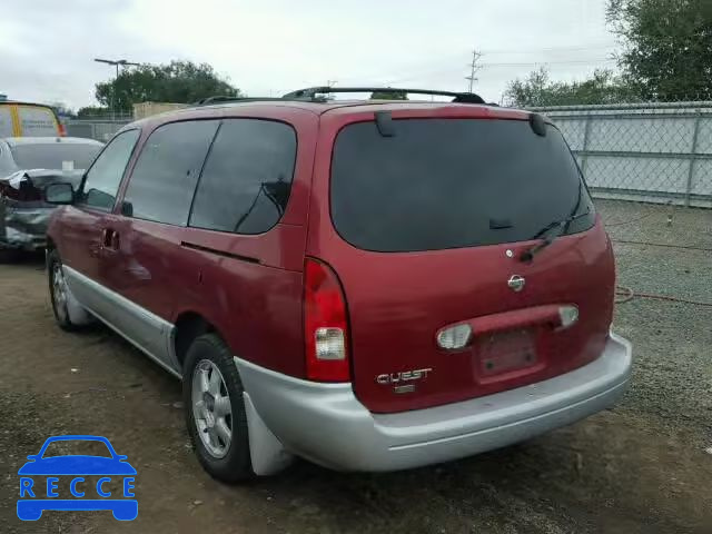 2001 NISSAN QUEST SE 4N2ZN16T11D827500 image 2