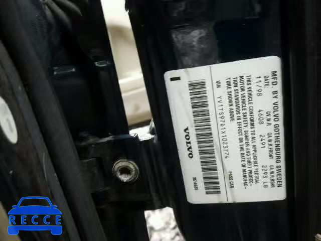 1999 VOLVO S80 YV1TS97D1X1023774 image 9