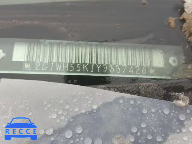 2000 CHEVROLET IMPALA LS 2G1WH55K1Y9337426 image 9