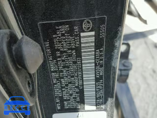 2014 TOYOTA CAMRY HYBR 4T1BD1FK9EU122833 image 9
