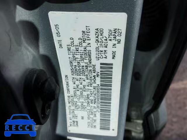 2005 LEXUS GX 470 JTJBT20X650089554 image 9