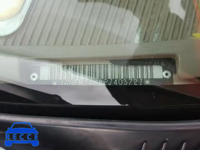 1993 CHEVROLET K1500 SUBU 1GNFK16K2PJ403721 image 9