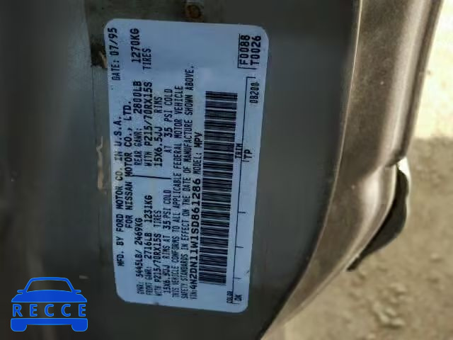 1995 NISSAN QUEST XE/G 4N2DN11W1SD861286 image 9