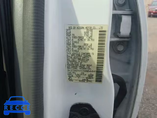 2000 NISSAN XTERRA XE/ 5N1ED28YXYC580444 image 9