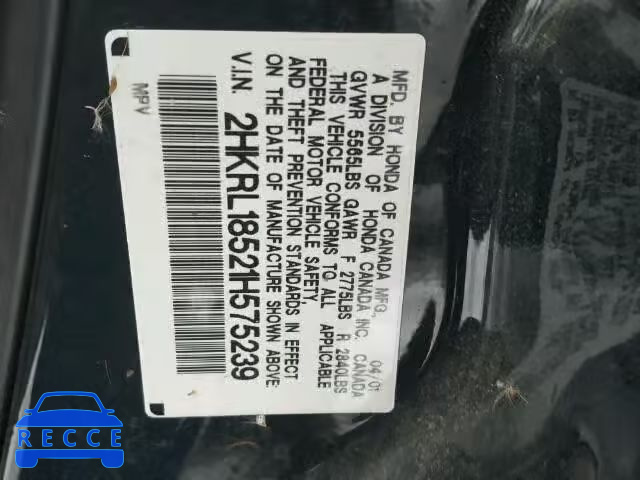 2001 HONDA ODYSSEY LX 2HKRL18521H575239 image 9