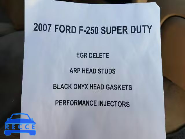 2007 FORD F250 SUPER 1FTSW21P97EA19450 image 8