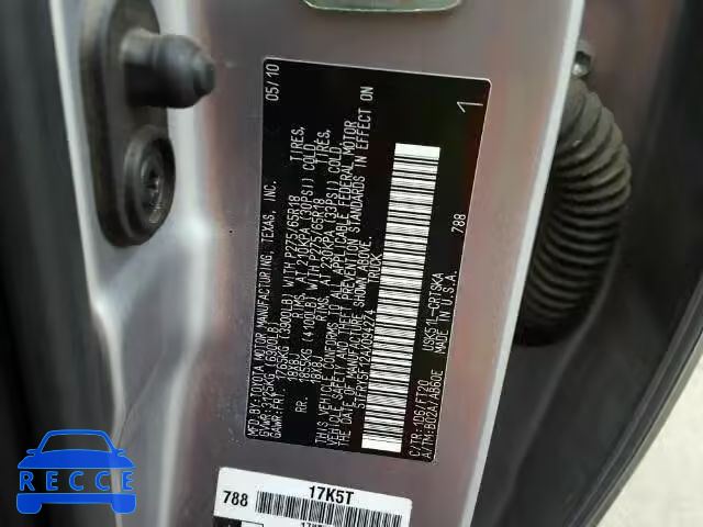 2010 TOYOTA TUNDRA DOU 5TFRY5F12AX094274 image 9