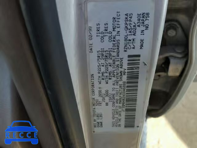 1999 TOYOTA 4RUNNER JT3GM84R2X0046888 image 9