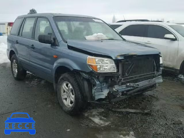 2006 HONDA PILOT LX 2HKYF18116H536620 зображення 0