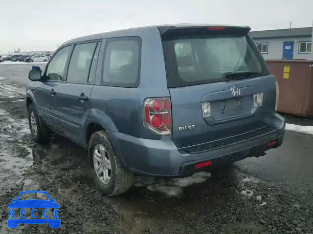 2006 HONDA PILOT LX 2HKYF18116H536620 зображення 2