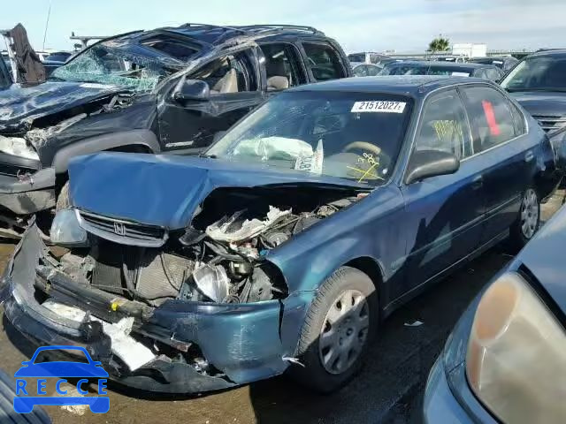 1998 HONDA CIVIC LX JHMEJ6671WS010221 image 1