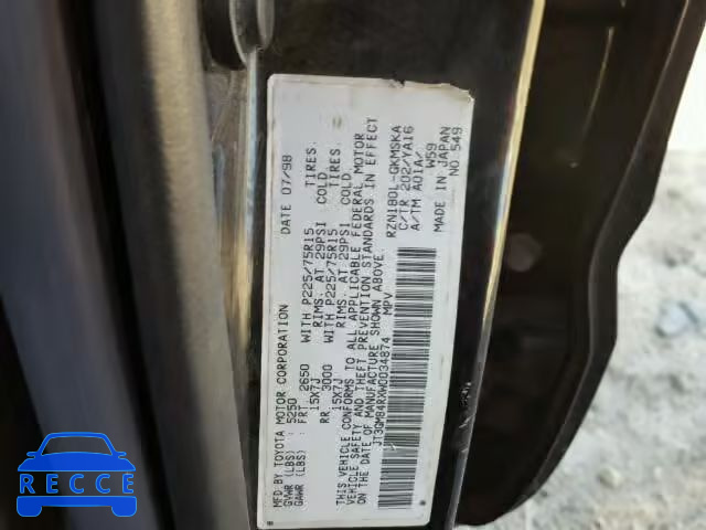 1998 TOYOTA 4RUNNER JT3GM84RXW0034874 image 9