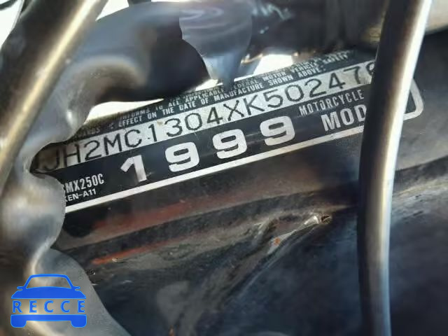 1999 HONDA CMX250C JH2MC1304XK502476 image 9