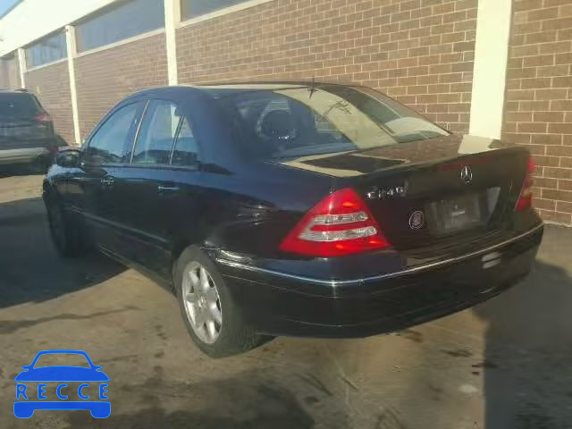 2002 MERCEDES-BENZ C240 WDBRF61J42F260254 зображення 2