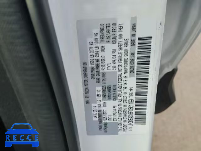 2015 MAZDA CX-5 TOURI JM3KE4CY6F0501199 image 9