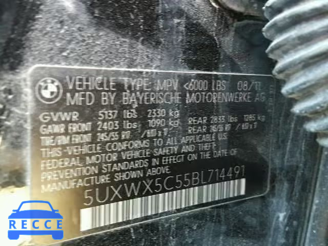 2011 BMW X3 XDRIVE2 5UXWX5C55BL714491 image 9