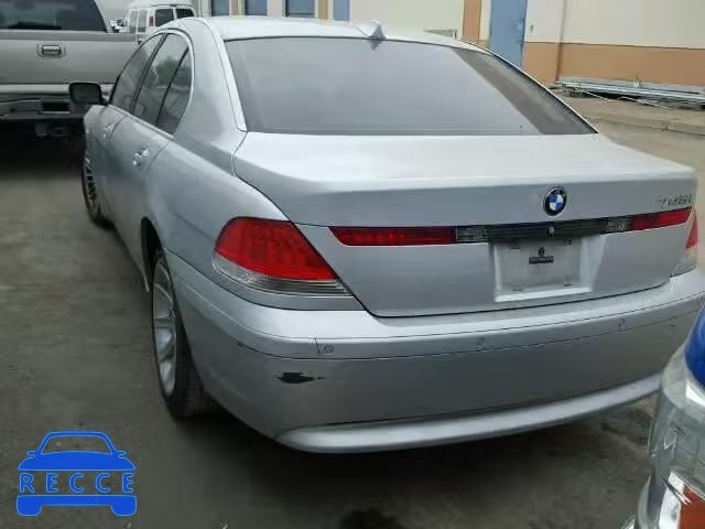 2004 BMW 745I WBAGL63564DP73132 зображення 2