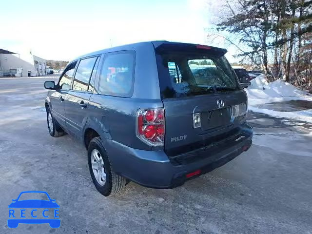 2006 HONDA PILOT LX 2HKYF18146H501327 зображення 3