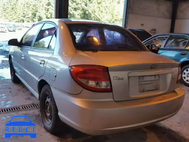 2003 KIA RIO KNADC125X36274554 image 2
