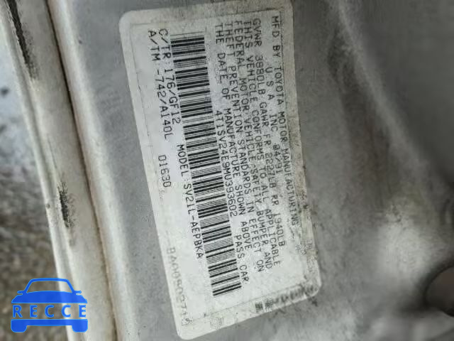 1991 TOYOTA CAMRY 4T1SV24E9MU393602 image 9