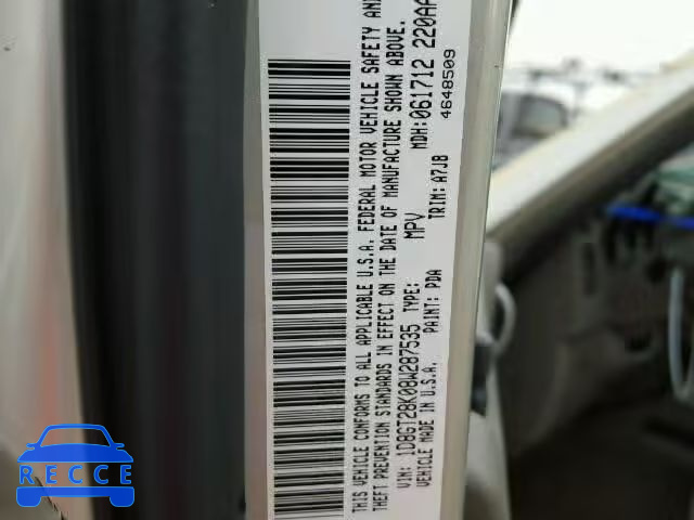 2008 DODGE NITRO SXT 1D8GT28K08W287535 image 9