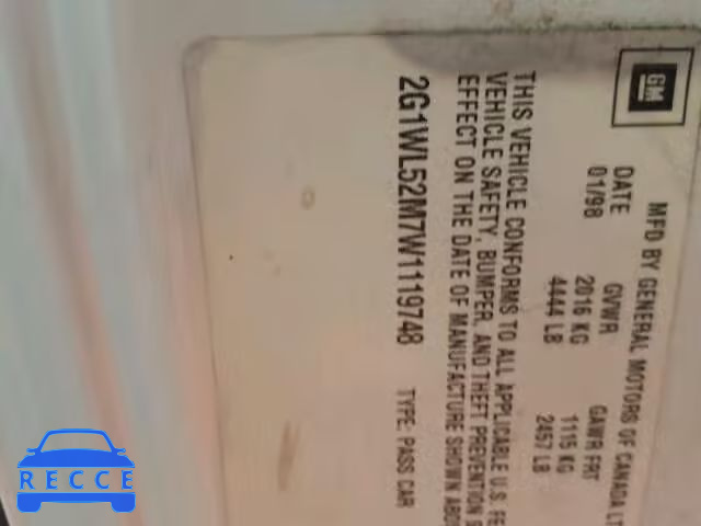 1998 CHEVROLET LUMINA/LS 2G1WL52M7W1119748 image 9