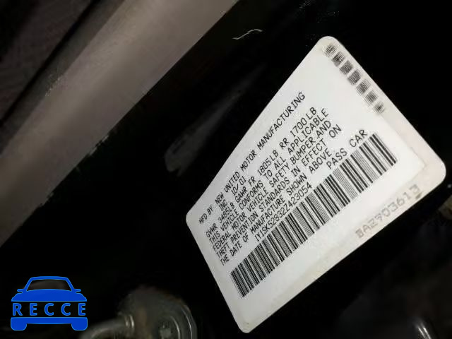2002 CHEVROLET PRIZM/LSI 1Y1SK52832Z423054 image 9