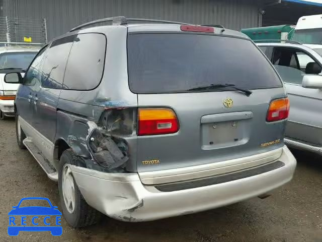 1999 TOYOTA SIENNA LE/ 4T3ZF13C0XU103250 зображення 2