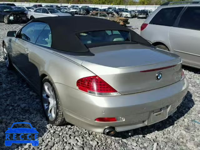 2007 BMW 650I WBAEK13537CN72408 зображення 2