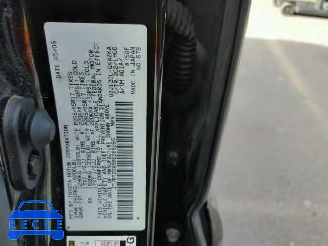 2005 LEXUS GX 470 JTJBT20X550088265 image 9