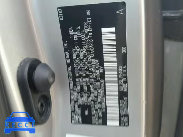 2007 TOYOTA SIENNA XLE 5TDBK22C97S004433 image 9