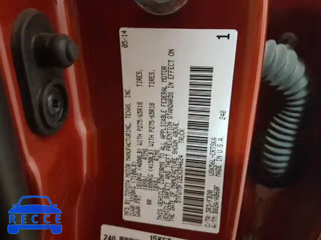 2014 TOYOTA TUNDRA DOU 5TFUY5F12EX394624 зображення 9