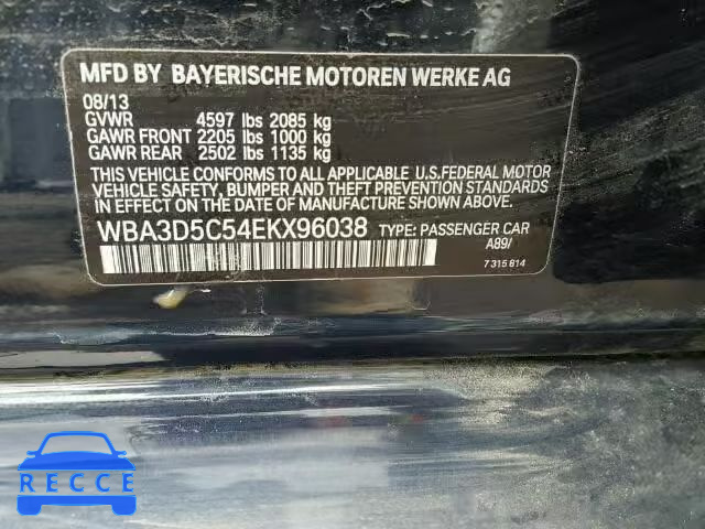 2014 BMW 328D XDRIV WBA3D5C54EKX96038 image 9