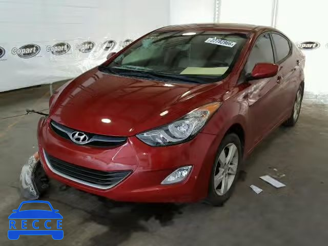 2012 HYUNDAI ELANTRA GL KMHDH4AE8CU255001 image 1