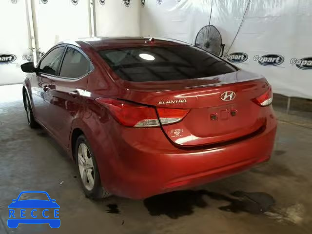 2012 HYUNDAI ELANTRA GL KMHDH4AE8CU255001 image 2