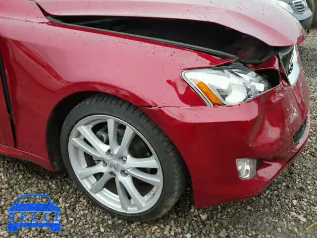 2007 LEXUS IS 250 JTHBK262X75039200 image 9