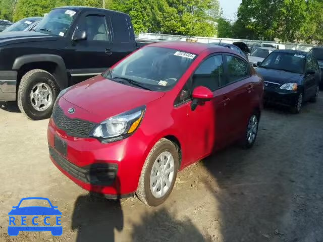 2015 KIA RIO LX KNADM4A34F6443177 image 1