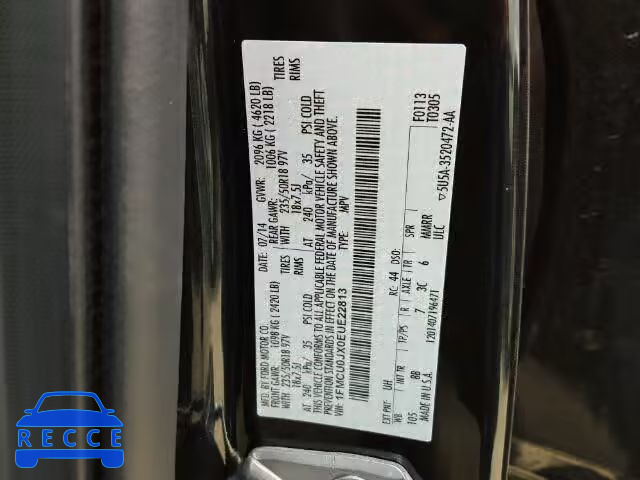 2014 FORD ESCAPE TIT 1FMCU0JX0EUE22813 image 9