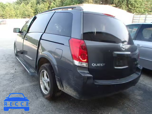 2006 NISSAN QUEST S/SE 5N1BV28U76N104652 image 2