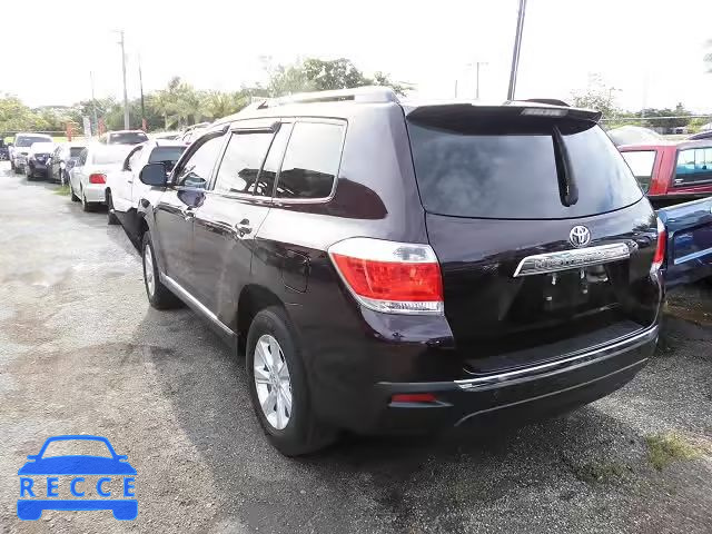 2013 TOYOTA HIGHLANDER 5TDZA3EH9DS045929 зображення 2