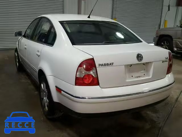 2003 VOLKSWAGEN PASSAT GLX WVWTH63B53P051060 зображення 2