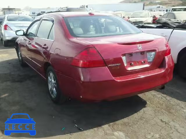 2007 HONDA ACCORD EX 1HGCM56897A166258 image 2