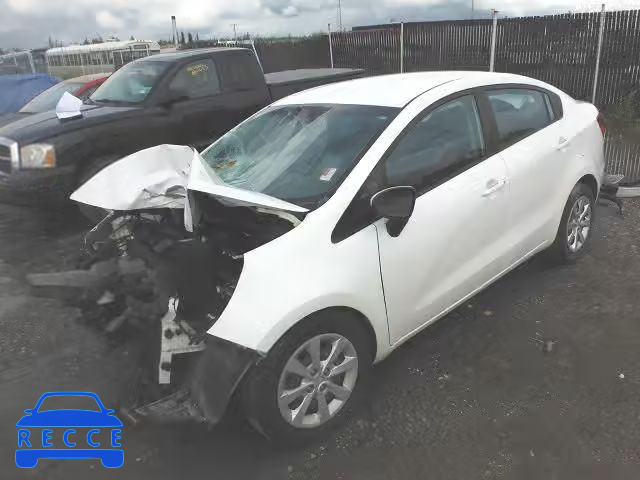 2014 KIA RIO LX KNADM4A39E6393911 image 1