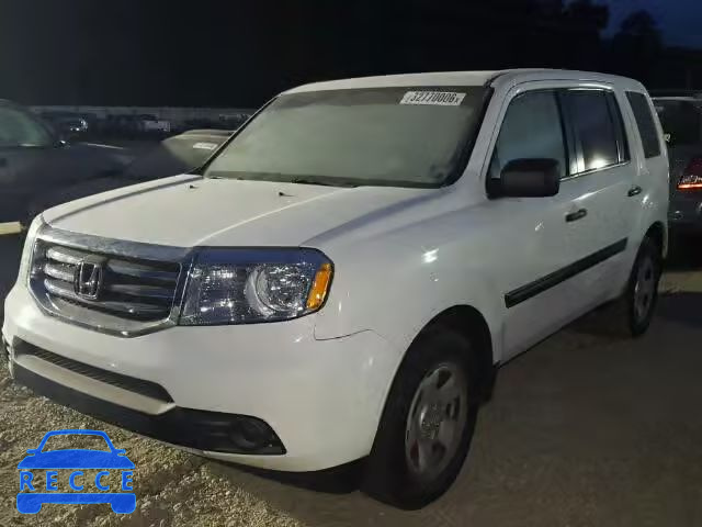 2013 HONDA PILOT LX 5FNYF3H22DB024672 image 1