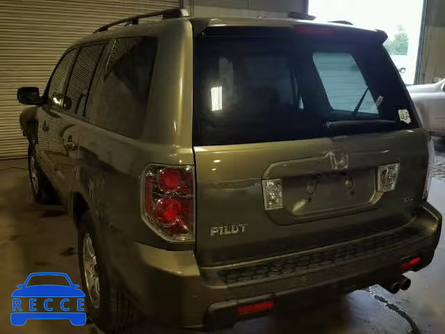 2007 HONDA PILOT EXL 5FNYF18567B011765 image 2