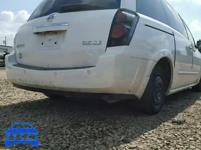 2007 NISSAN QUEST S/SE 5N1BV28U87N133109 image 9