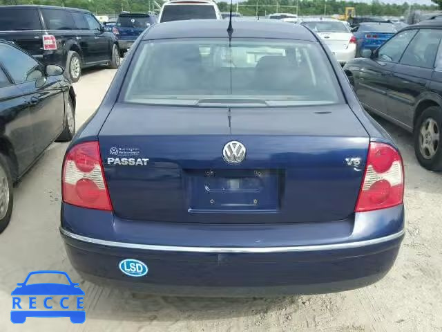 2003 VOLKSWAGEN PASSAT GLX WVWRH63B43P046636 зображення 9