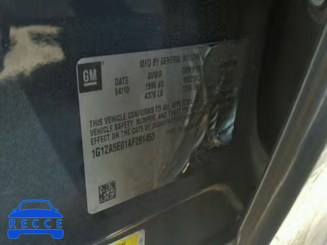 2010 CHEVROLET MALIBU LS 1G1ZA5E01AF281453 image 8